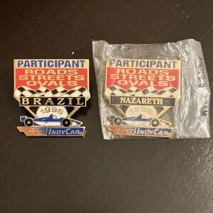 Participant Pin Set - Brazil & Nazareth 1996 Indycar CART series